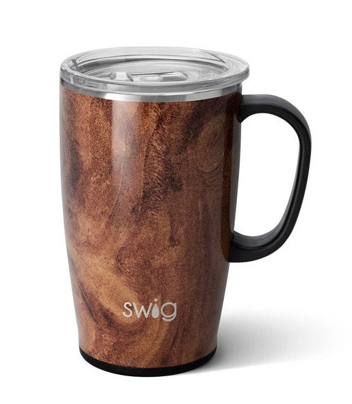 Swig Life 18oz Travel Mug with Handle and Lid, Stainless Steel, Dishwasher  Safe, Cup Holder Friendly, Triple Insulated Coffee Mug Tumbler in Incognito  Camo 